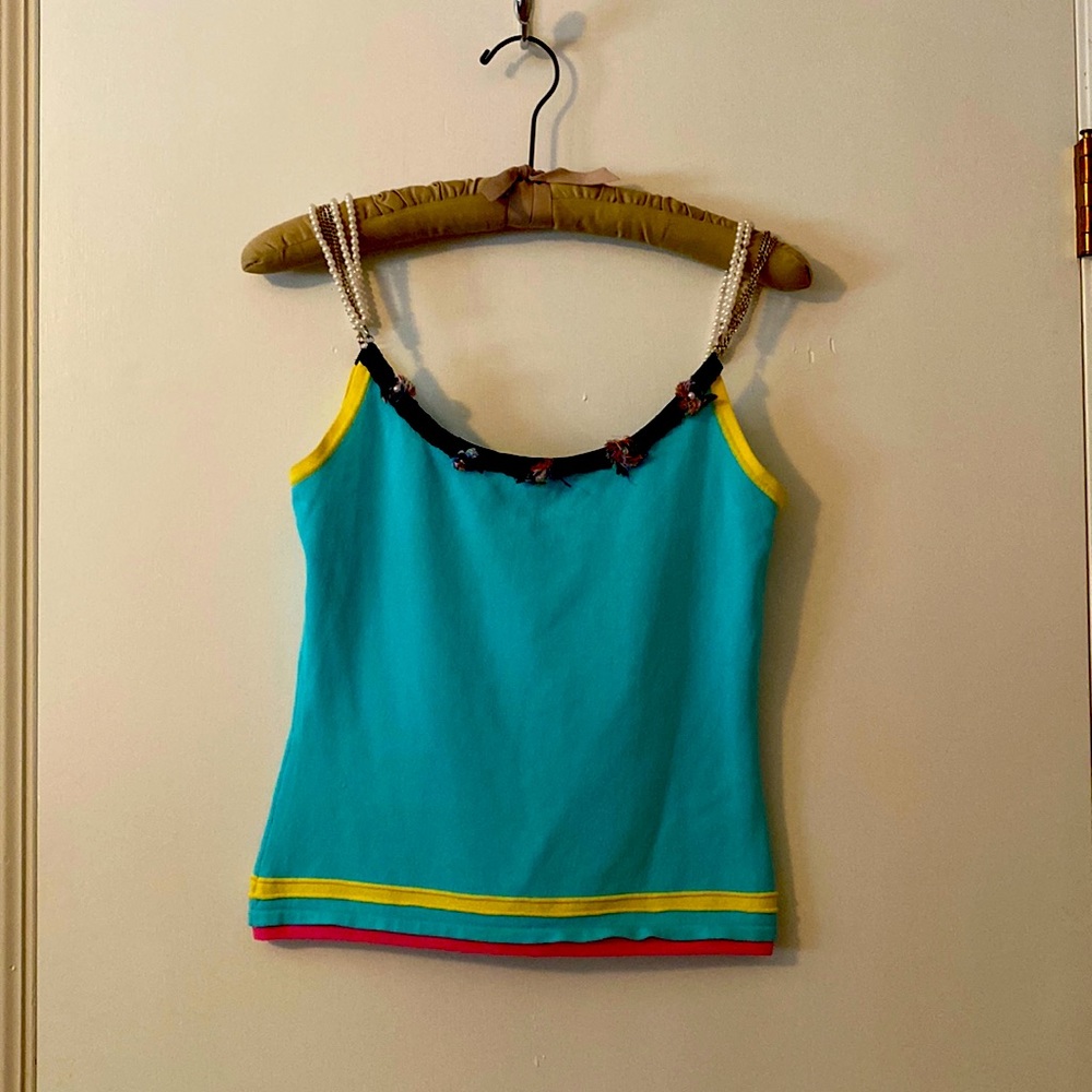 Dolce Cabo embellished knit tank